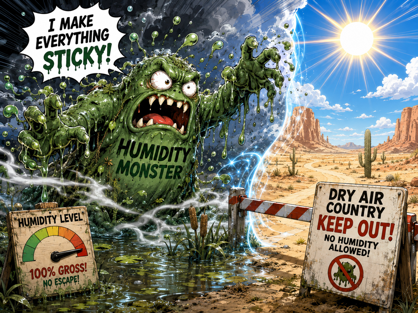 Humidity Monster blocks swamp cooler success.